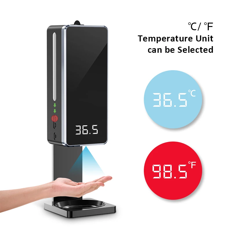 K9 pro K10 pro thermometer intelligent soap dispenser 2 in 1automatic alcohol spray Gel sensor temperature K9 pro