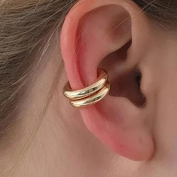 Rakol Asymmetric Metal Clip Earrings for Women Men Fashion Wedding Party Jewelry Gifts…