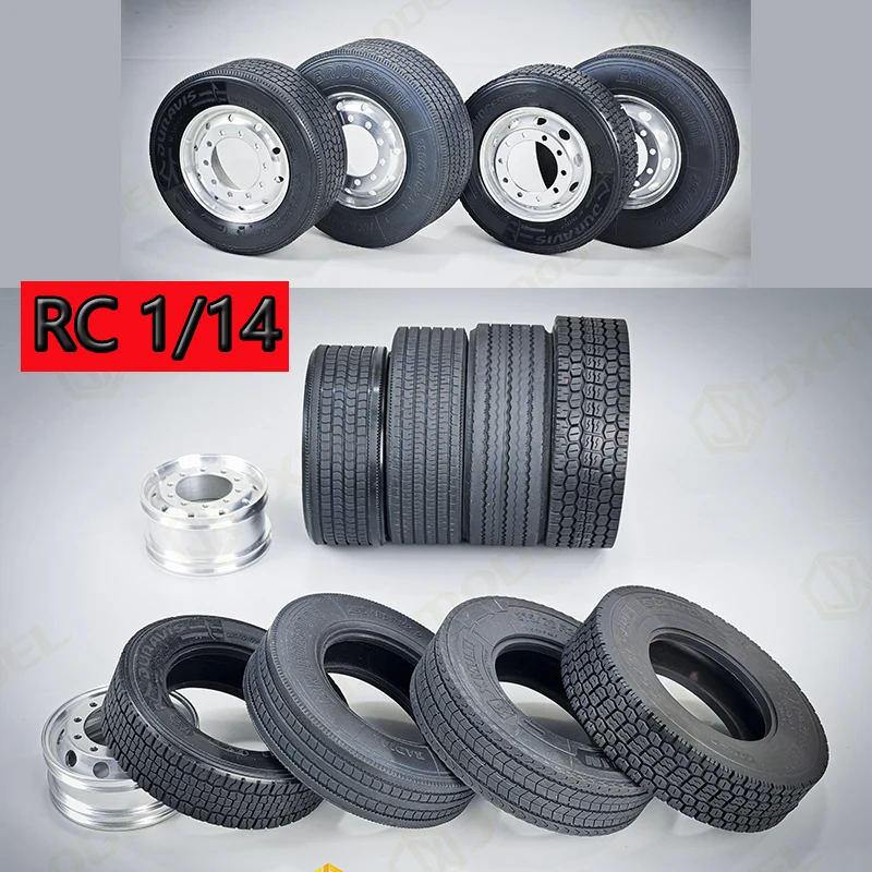 

Узкие и широкие шины для радиоуправляемого грузовика, шины для 1/14 Tamiya Truck, детали для полуприцепа, стандартный симулятор еврогрузовика, резиновые шины, сделай сам