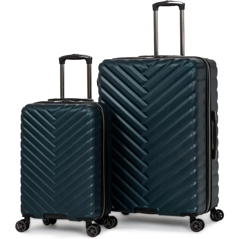 Imagem -03 - Quadrado Expansível Spinner Bagagem Leve Hardside Chevron 2-piece Grupo 20 28