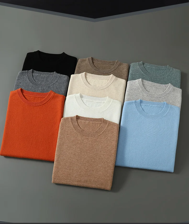 2026 Frühjahr/Sommer Neu Rundhals Herren Kurzarm Einfarbiges Strickshirt Mode T-Shirt Wolle Kurzarm Große Locker Sitzende Passform – Detail 2
