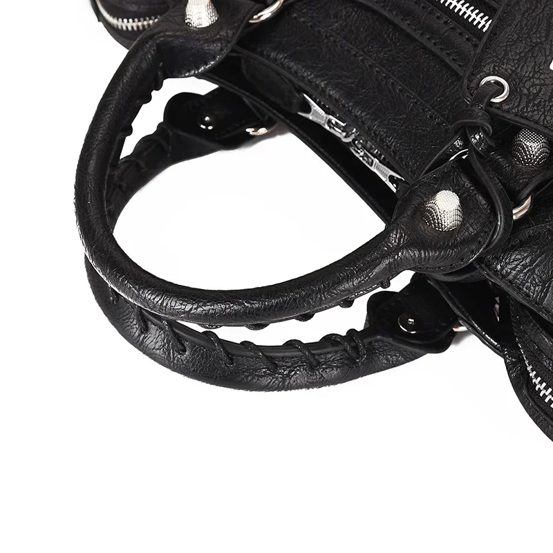 fashionn new Luxury Solid Handbag Female Messenger Tote Motorcycle Handbags Quality PU Leather Women Crossbody Shoulder Bags