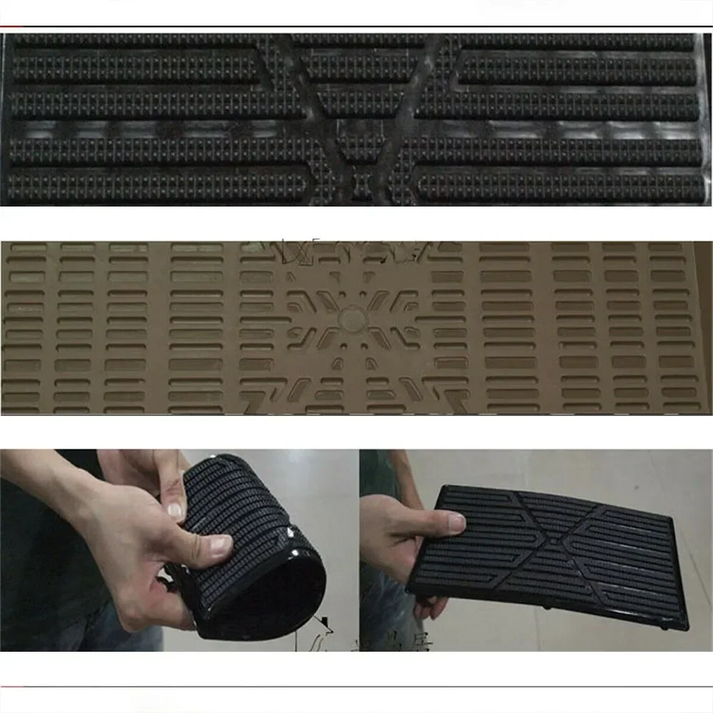 Black Car Carpet Foot PVC Patch Pedal Plate Universal Waterproof Cover Driving Position Floor Pad High Quality New