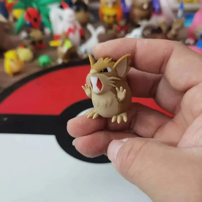 

New Anime Raticate Scale World 1:20 Action Figure Cute Doll 3D Print Model Doll Desktop Collection Decoration Children Toy Gift