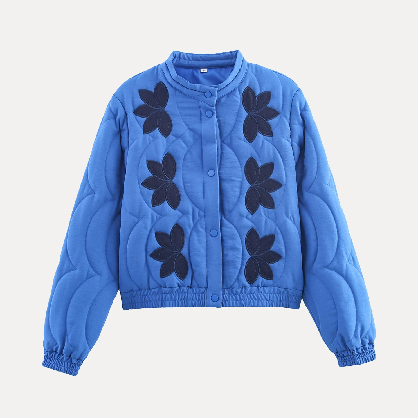 Jaqueta de aodão casual estilo f versátil colete de aodão bordado primavera outono moda outerwear confortável resp...