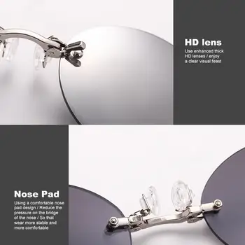 個性化車載便攜式無框夾式太陽眼鏡,復古風格,適用於黃色眼鏡、Y2K眼鏡、Prada眼鏡等。 12 最佳銷售 普拉達服裝 - №12