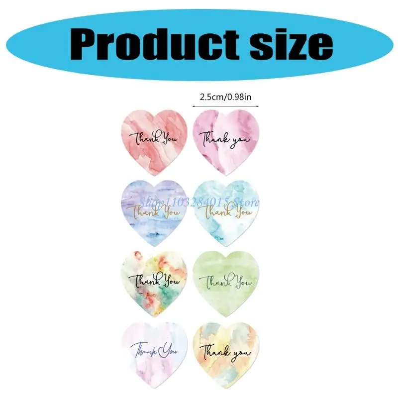 R6FF 500PCS HEART SEAL SHIPE