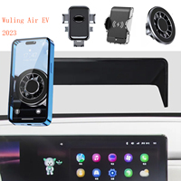 Car Phone Holder For 2023 Wuling Air EV Magnetic GPS Screen Fixed Fast Wireless Charging Mobile Phone Mount Accessories