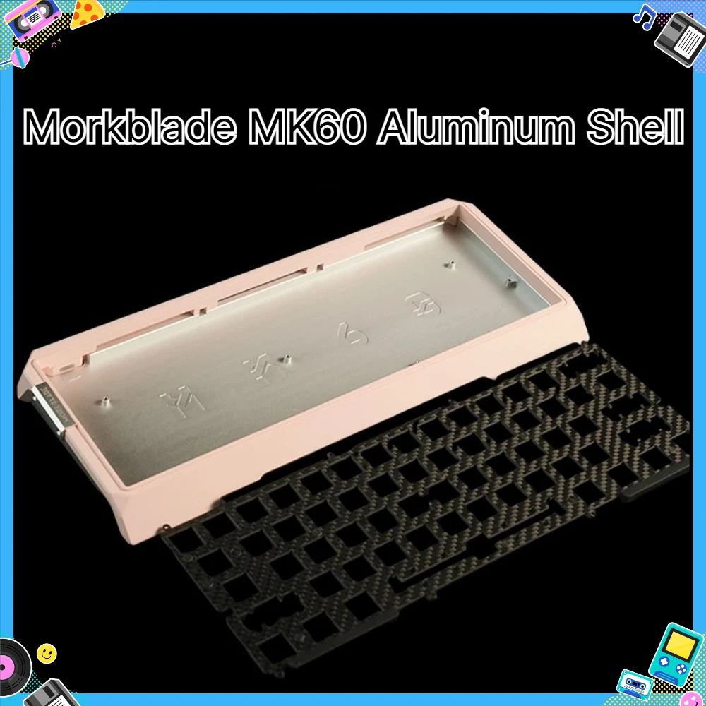 Morkblade MK60 Aluminum Shell Custom Anode Process Carbon Fiber Positioning Plate for Gh60 Magnetic Switch Keyboard Accessories
