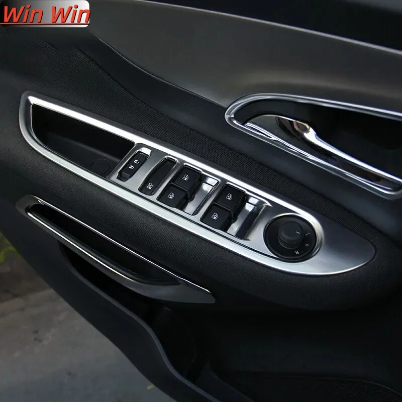For Opel Mokka For Buick Encore 2012-2016 LHD Chrome Interior Armrest Door Window Button Switch Panel Cover Trim Garnish