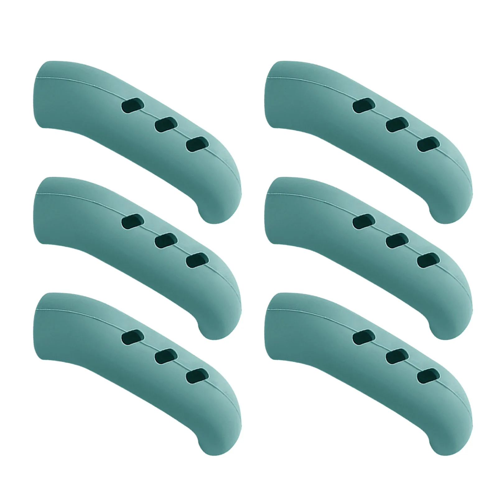 6 Pieces Silicone Handle Covers Heat Resistant Handle Covers For Pot Wok Odorless Pot Holder Sleeve