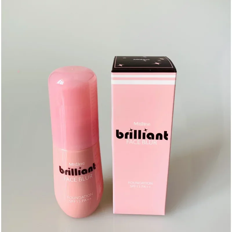 Mistine Brilliant Face Blur Foundation SPF15PA++ Hydrating Concealer Brightening Invisible Pores Beauty Makeup Base Cosmetics