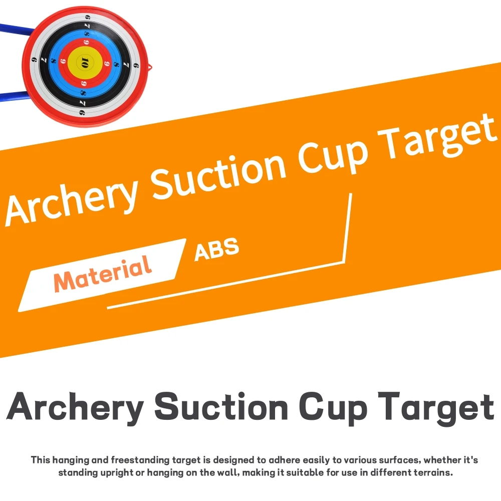 Archery Suction Cup Target - Colorful Detachable Design with Stable Base, Hanging and Freestanding Practice Target