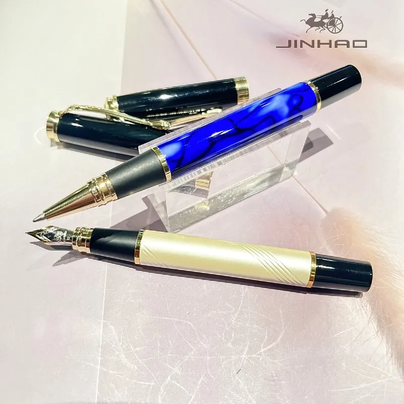 

1 PCS Jinhao 500 Professional Premium Business Royal Blue Gold Clip Metal Fountain pen/ Ballpoint Pen