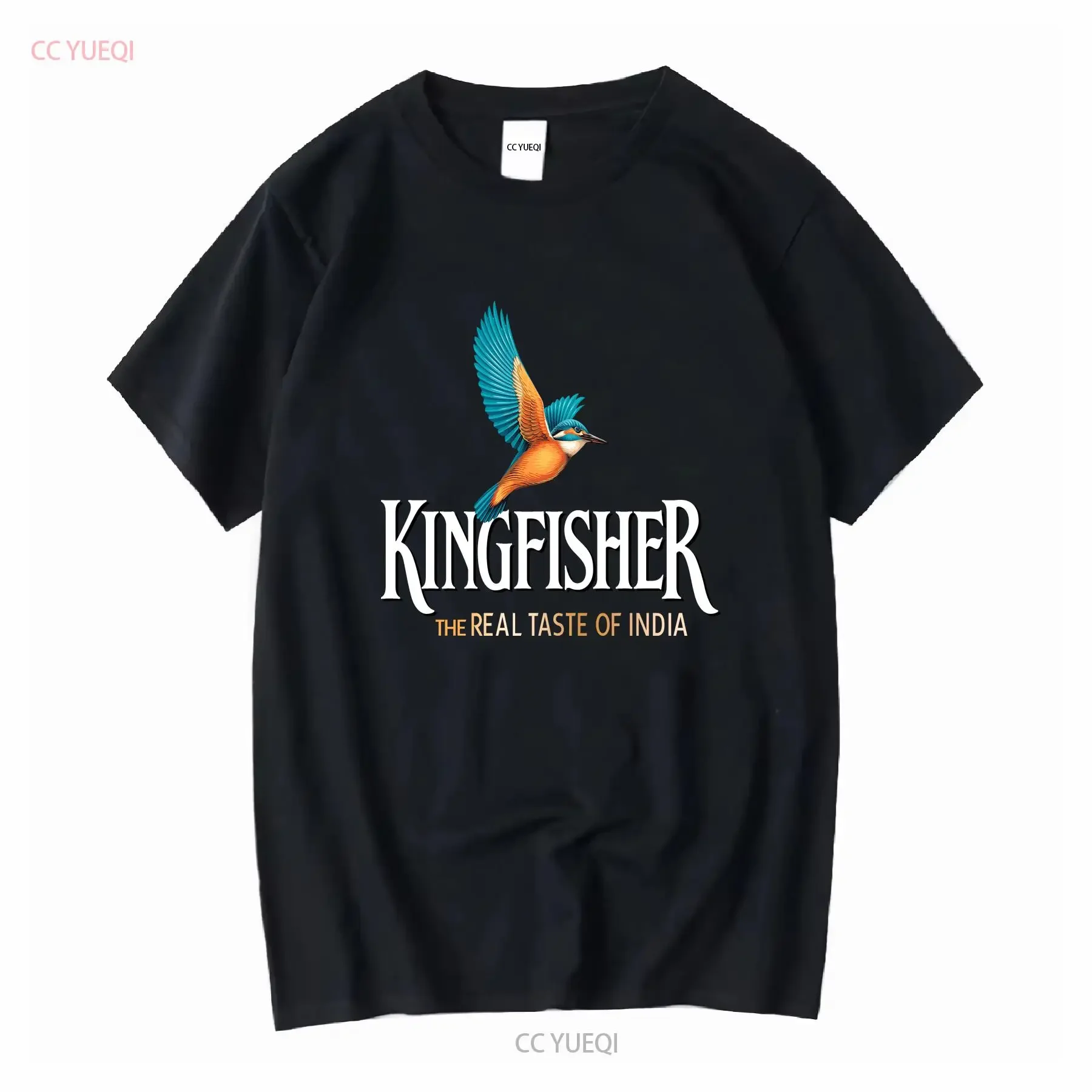 Kingfisher Indian Beer Drink Alcohol T Shirt long sleeves vintage Washed Top For Everyday Wear fashion Comfortable Versatile