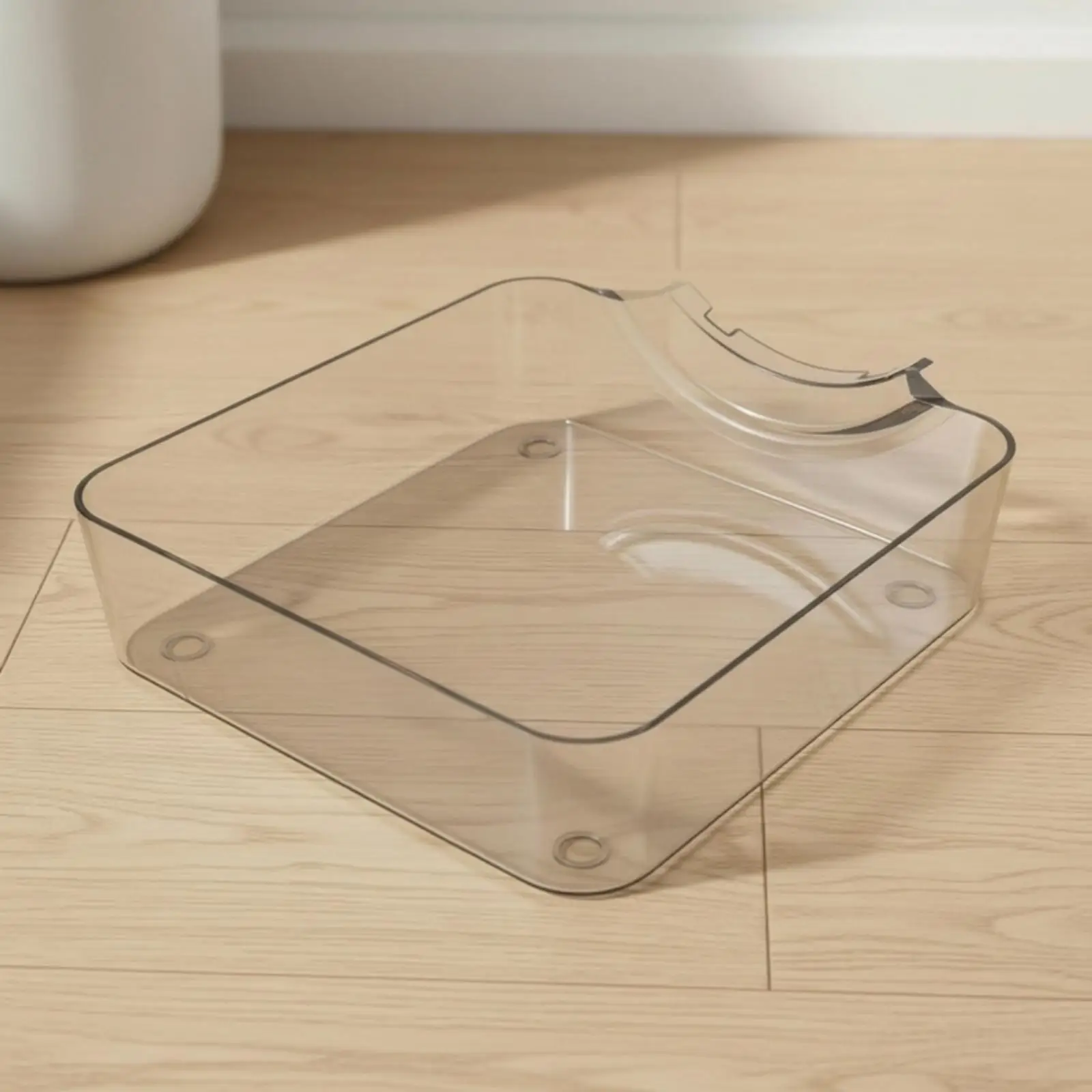 Under Washing Machine Leak Tray ABS Plastic Square Drip Pan with Notch for Drain Line Overflow Catcher for Laundry Room Floor