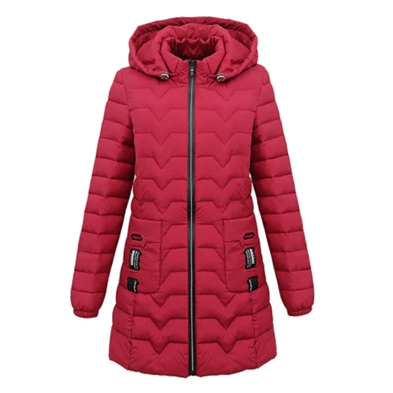 Veste à capuche en coton pour femmes, manteau d'hiver pour dames, vestes chaudes décontractées pour femmes, vêtements noirs pour filles, PA1018