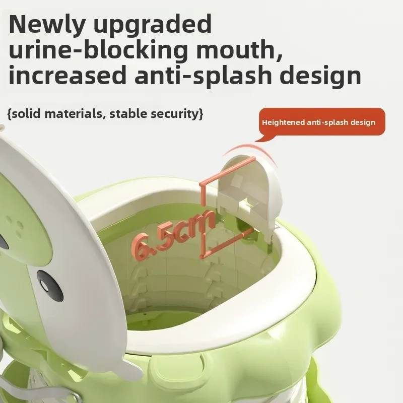 

Детский складной туалет для переноски, портативный писсуар для маленьких мальчиков и младенцев, автомобильный дорожный туалет с мешком для хранения и мусора