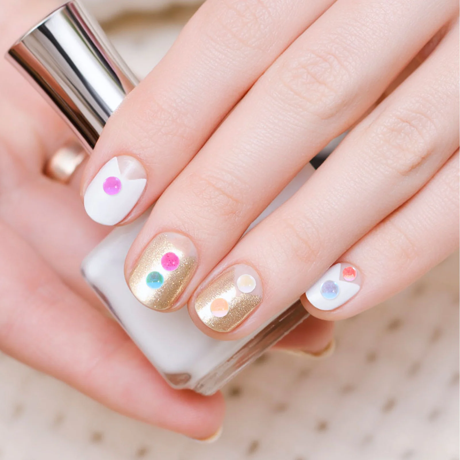 9 صناديق حلوى الزجاج الخرز السلس تتلاشى مقاومة مسمار الفن سحر الزينة مسمار الخرز للأظافر الاكريليك جواهر للأظافر #1