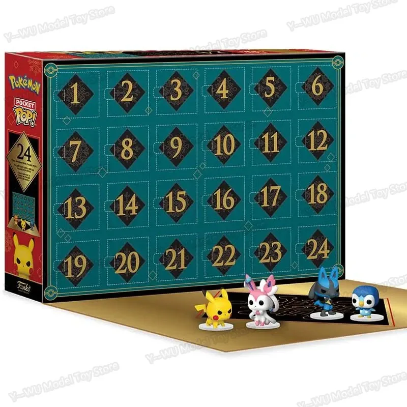 Calendario de Adviento PokéMon Marvels, caja ciega sorpresa, figura de acción de Spider Man, caja de calendario de Star Wars para niños, regalos de navidad