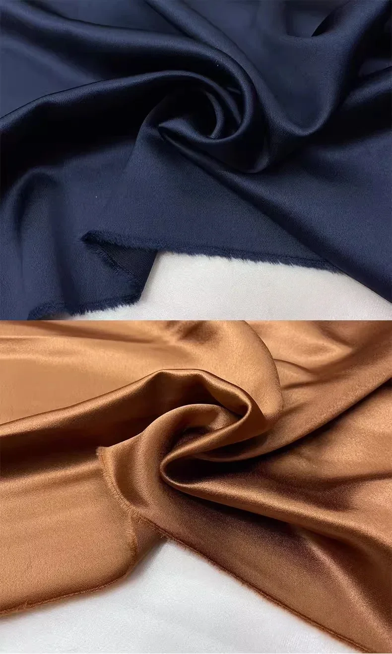 Hochwertiger dicker Triacetatstoff, hochwertige, seidig glatte Nähkleider, Hochzeitskleider und Abendkleider, Stoffe zum Nähen