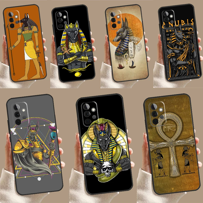 Anubis Egyptian God Case For Samsung Galaxy A34 A54 A14 A15 A25 A35 A55 A53 A33 A13 A52 A32 A12 A51 A71 Cover