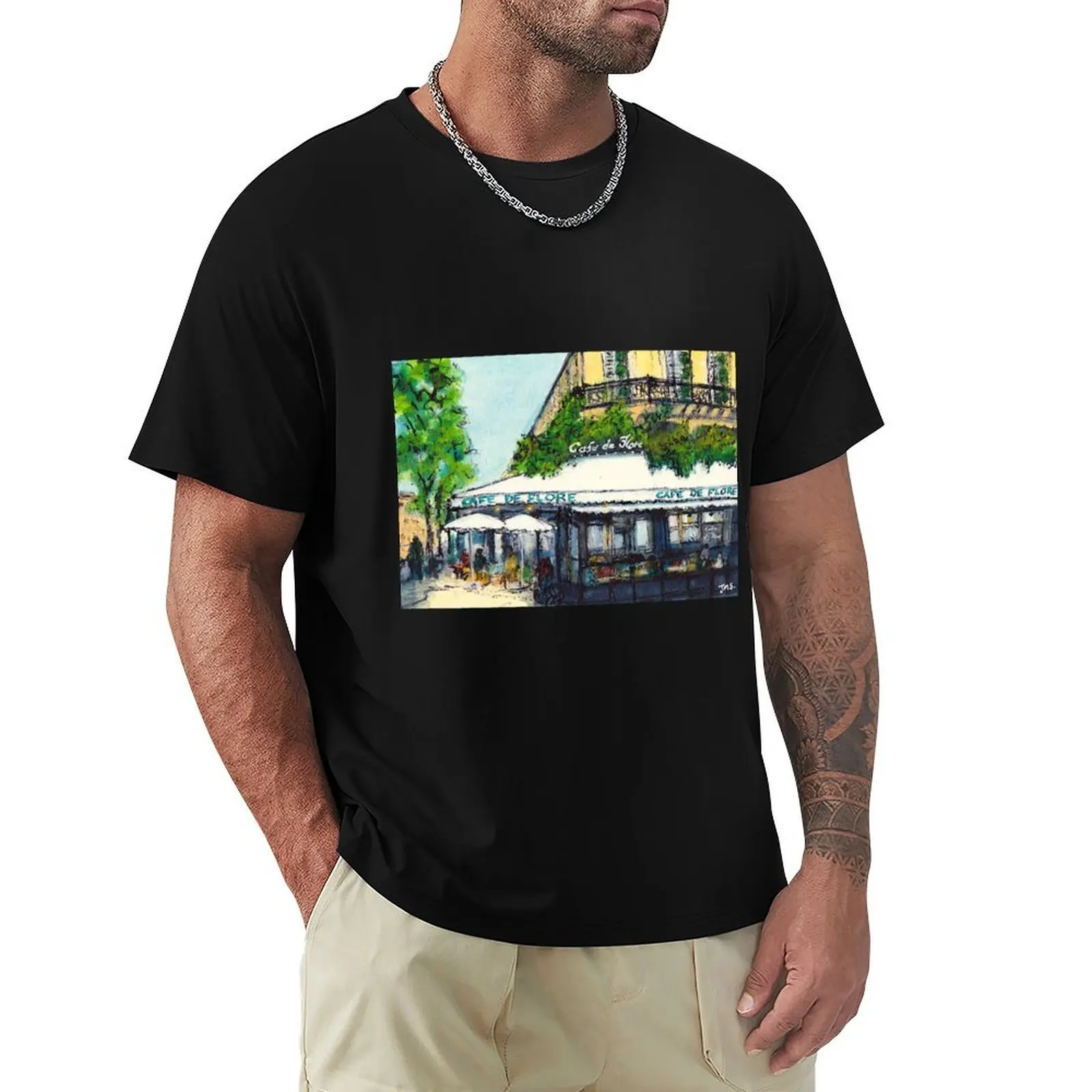 

Cafe de Flore, Paris T-Shirt clothes shirts graphic tees blanks men tshirt