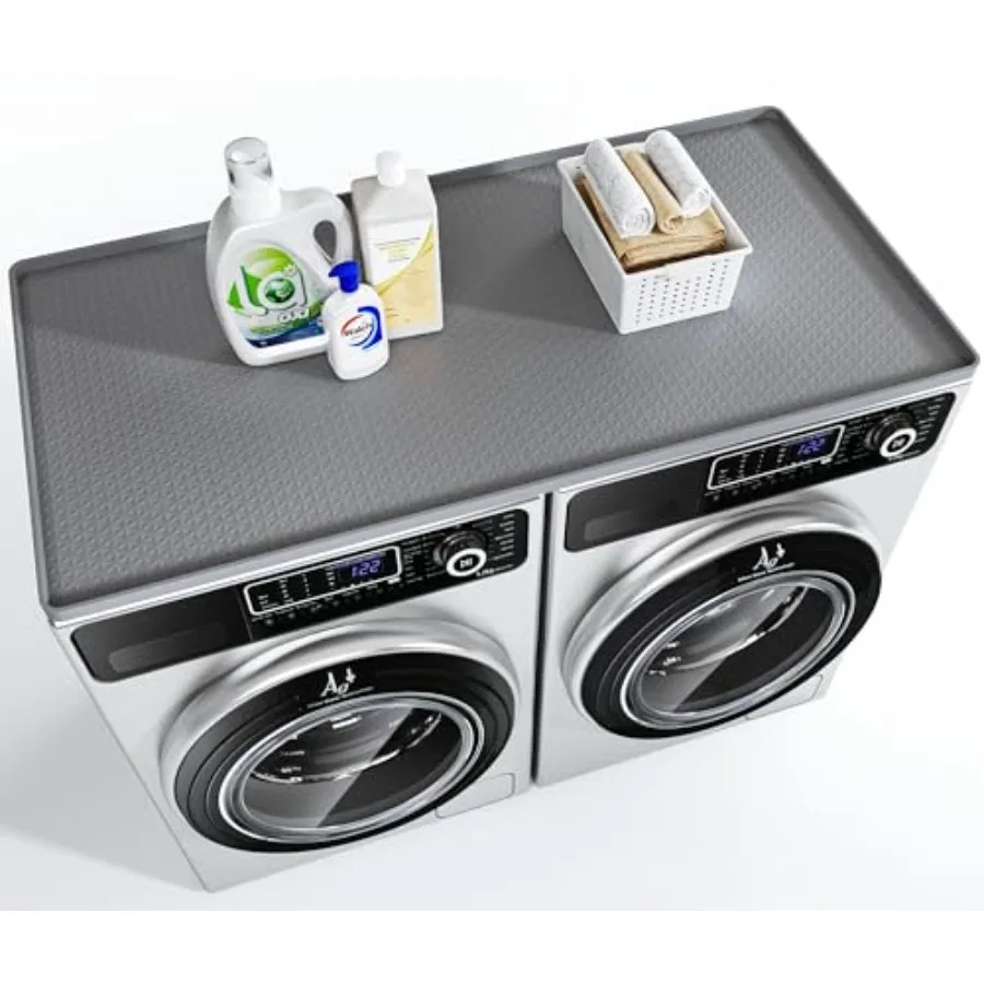 

Washer Dryer Countertop Large Washer and Dryer Covers for The Top Non-Slip Waterproof Silicone Dryer Top Protector Mat Washer D