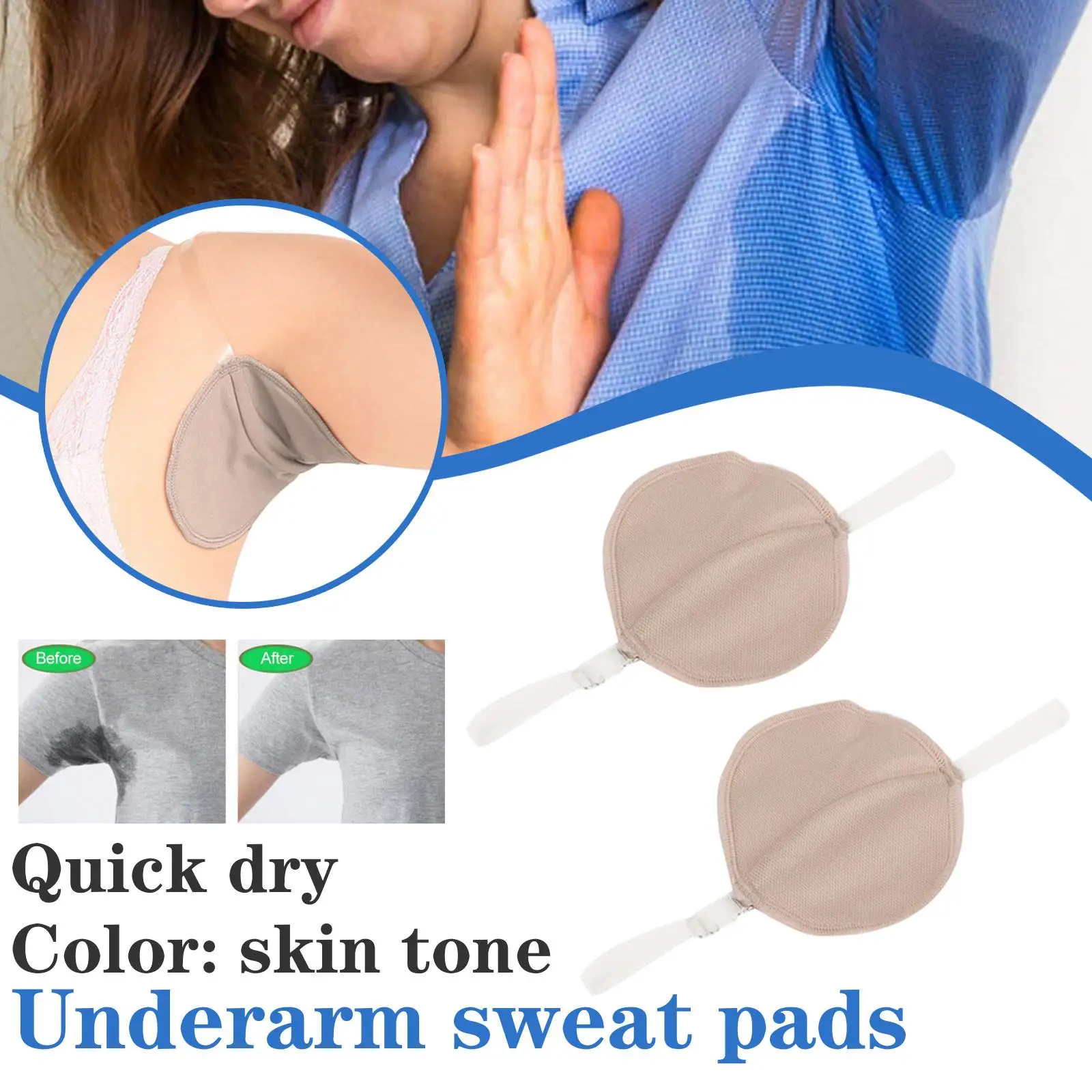Wkładki przeciwpotowe pod pachami wchłaniające pot ochraniacze na pot wkładka chłonna sukienka ochraniacze na ramię dezodorant N3P3