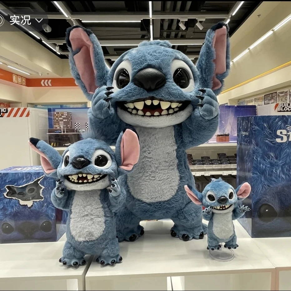 16/28/52Cm Echte Disney Stitch Pluche Figuur Pop Kawaii Pop Gevulde Plushine Sleutelhanger Speelgoed Anime Stitch rugzak Halloween Gift
