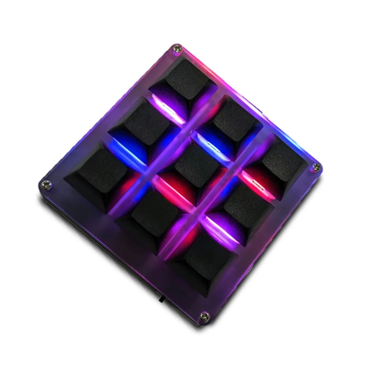 9-Key Wireless Customizable Keyboard 2.4G USB Bluetooth Tri-Mode Key Customization Hot-Swappable Keys