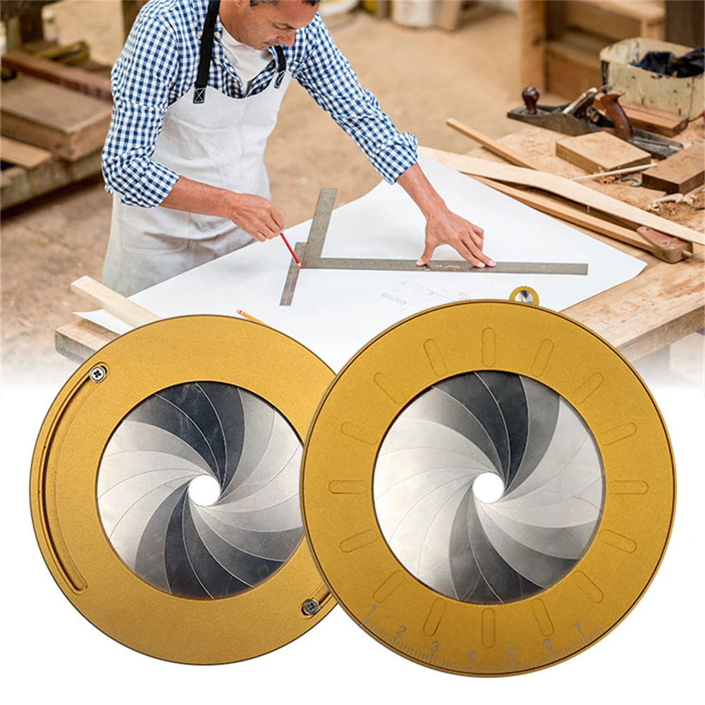 Mini bussola circolare per disegno di misurazione per la lavorazione del legno Strumento di misurazione professionale Strumento per righello di disegno circolare regolabile