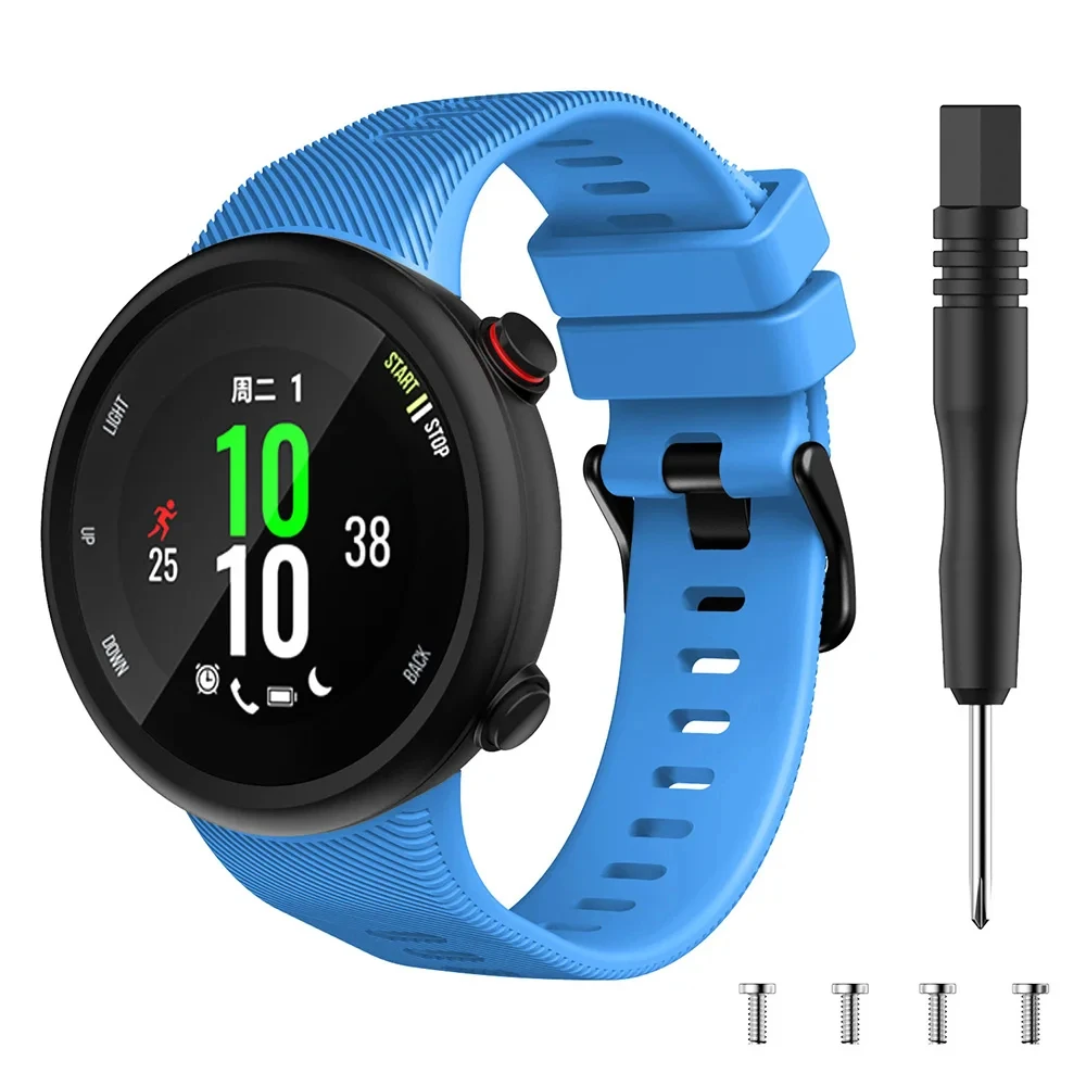 Silikonarmband für Garmin Swim 2 Smartwatch Band Sportarmband für Garmin Forerunner 45 45s Modeuhr Armband Zubehör – Detail 4