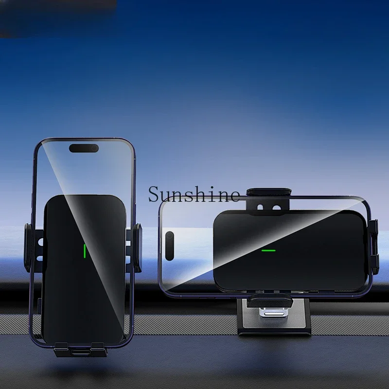 T9 modely/3 special car mobile phone holder, sunlight can wirelessly charge the clip arm instrument