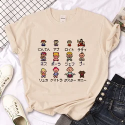 Earthbound t-shirts women comic tshirt female manga y2k comic clothes