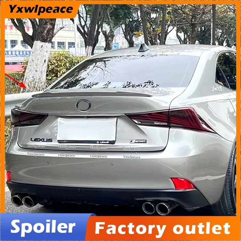 

For Lexus IS Series 2013 14 15 16 2017 Spoiler ABS Material IS200t IS250 IS300 IS350 Rear Trunk Lip Spoiler Wing Car Accessories