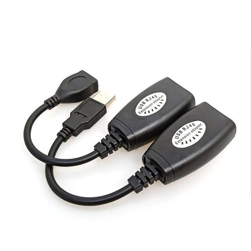 Удлинитель USB 2,0 со штекером и гнездом до футов с использованием кабеля CAT5/CAT5E/6 RJ45 Lan для сети Ethernet