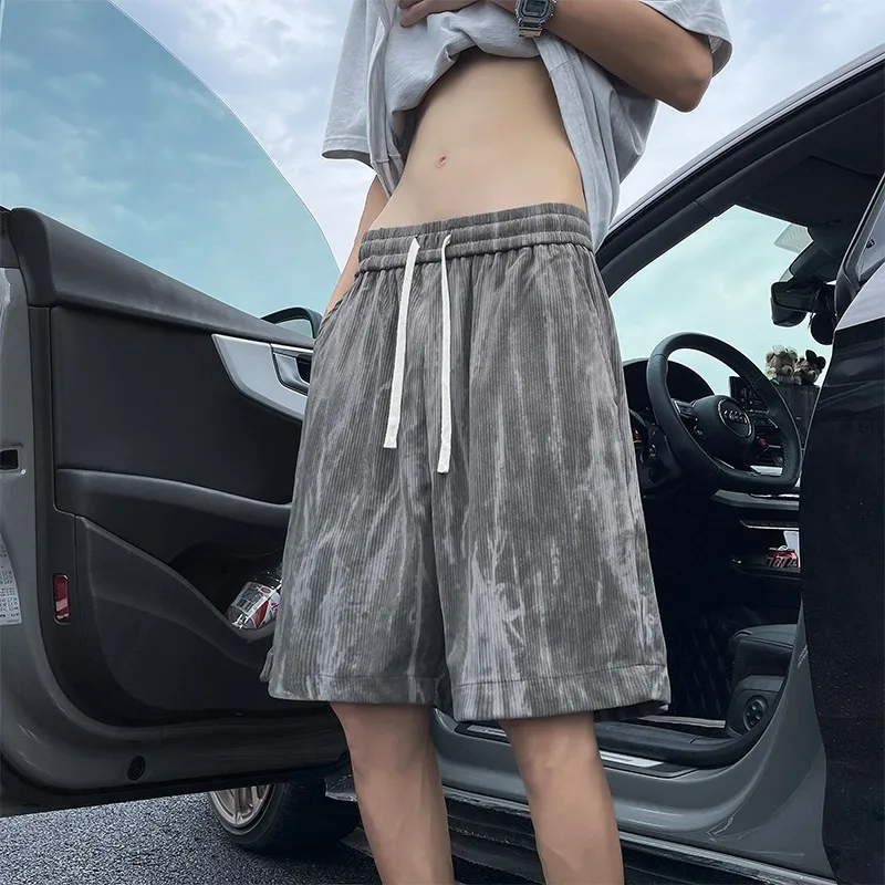 

Retro Tie Dye orts Men's Summer Trendy Loose Sports Five-Point Thin Casual Beach Pants Loose Fit Comfortable Breathable