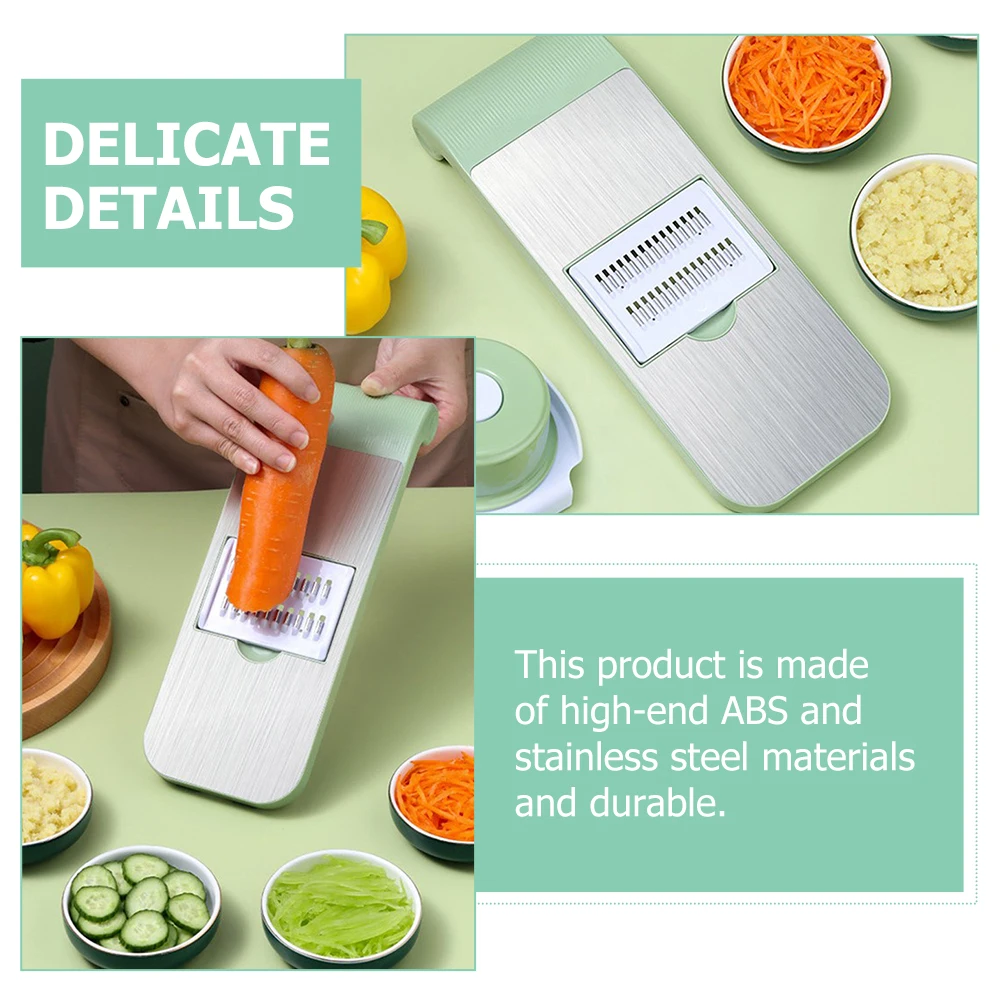 

1Set Kitchen Vegetable Cutter 4-in-1 Slicing Tool Multi-Functional Potato Grater Peeler Household Kitchen Gadget ABS
