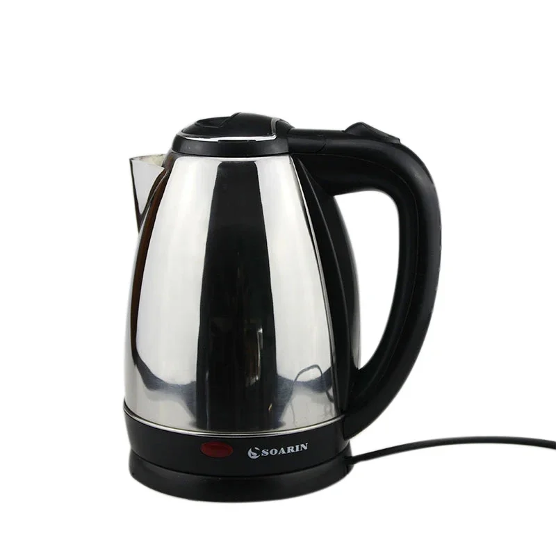 Electric Kettle EU Plug 2L Stainless Steel Teapot - Fast Boiling Water Heater for Coffee, Tea, Beverages