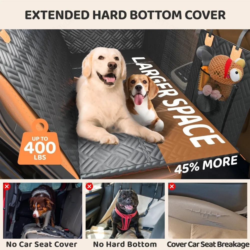 Pet Car Seat Cover Rear Seat Dog Car Mat, Small Medium Large Dog Anti-dirty Car Isolation Pad Pet