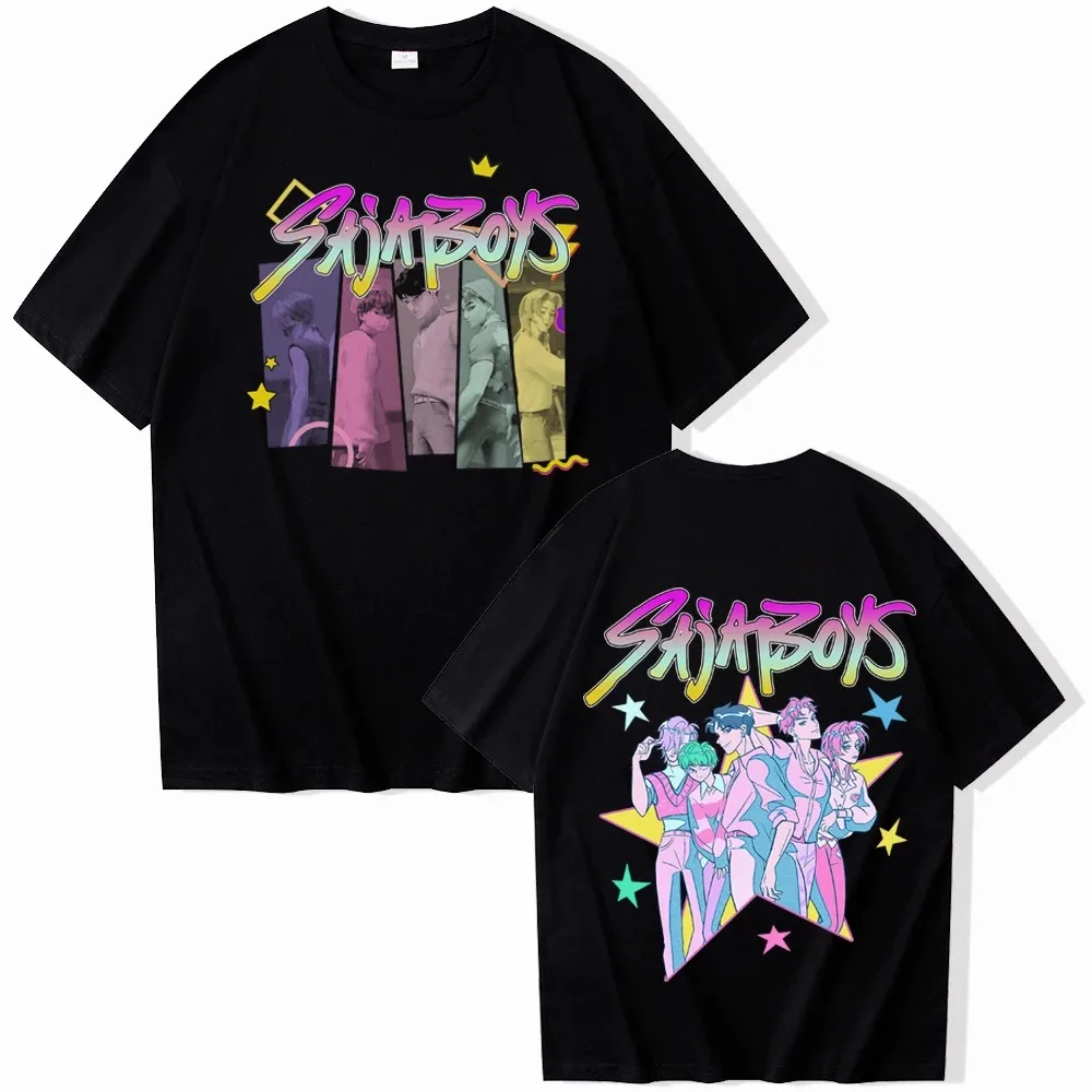 Kpop شيطان الصيادين Fanmerch ميرا رومي زوي هنتركس قميص الصيف الجرافيك قمصان مروحة هدية المرأة عادية تيز ملابس حريمي