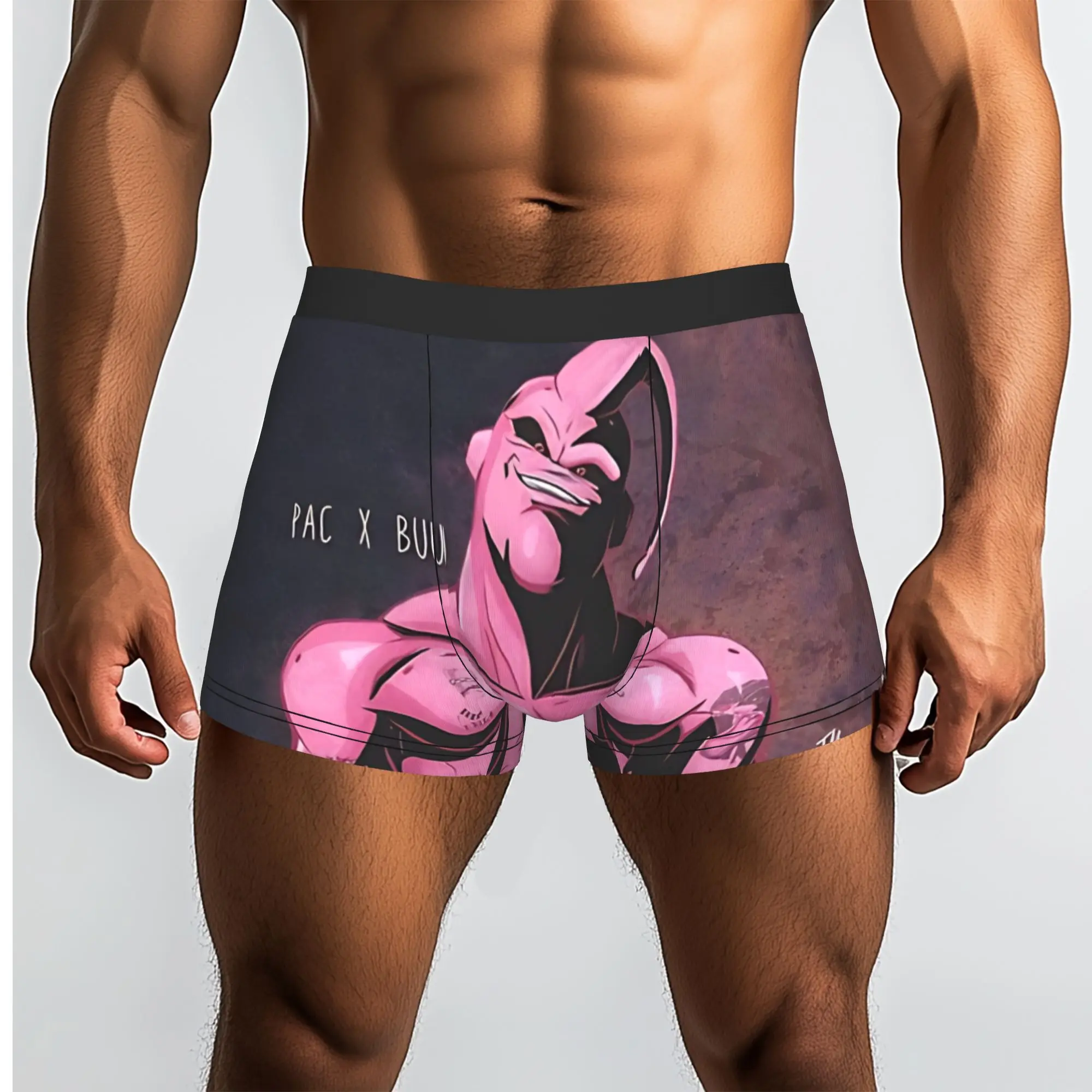 Pac X Buu  Bandai DRAGON BALL Underpants Breathbale Panties Male Underwear Comfortable Shorts Boxer Briefs