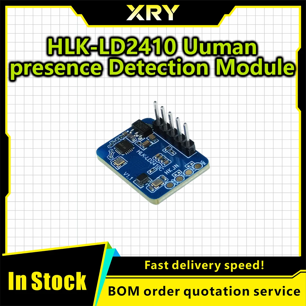 HLK-LD2410C 24G mmWave FMCW Radarowy Czujnik Obecności Człowieka z Falami Milimetrowymi 5M, Moduł Wykrywania Ruchu, Wysoka Czułość, Kabel — zdjęcie produktu 4