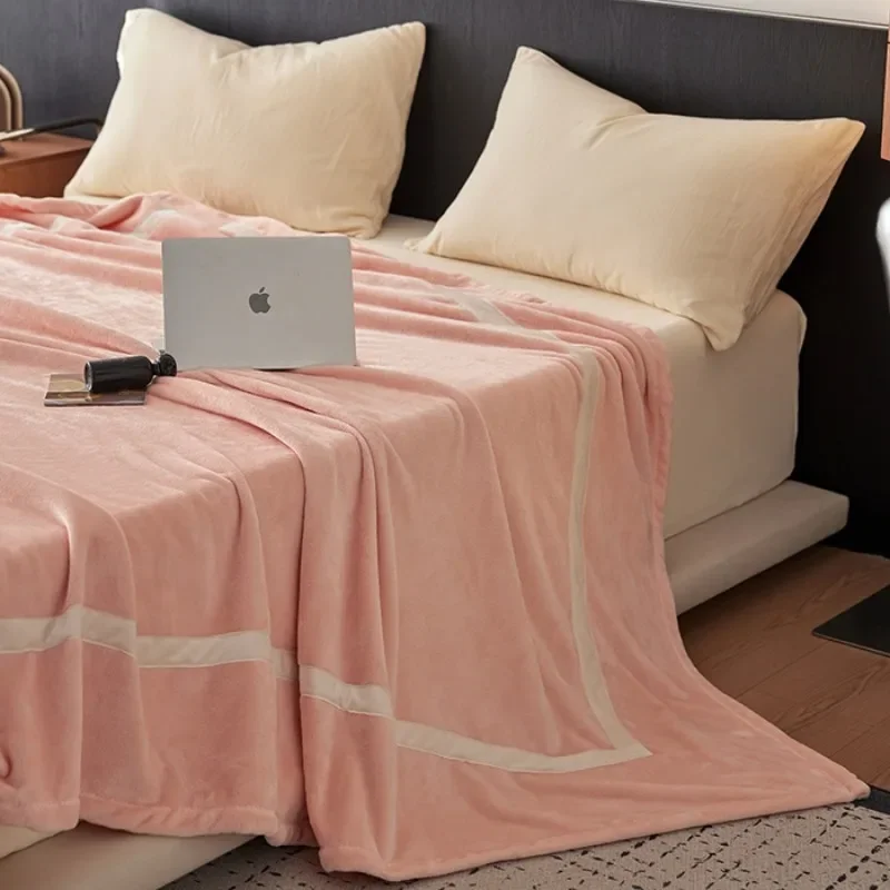 

1 шт., зимнее толстое теплое молочное бархатное легкое роскошное однотонное многофункциональное одеяло, одеяло для спальни, гостиной