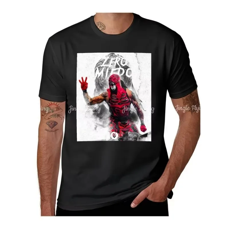 Camiseta con diseño de Penta El Zero Miedo Pentagon Jr Lucha Libre, ropa de verano, camisetas lisas para entrenamiento para hombres