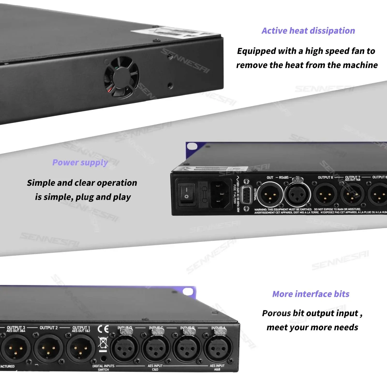 DP448 professional digital audio processor, Professional processor Stage Performance Professional digital audio processor