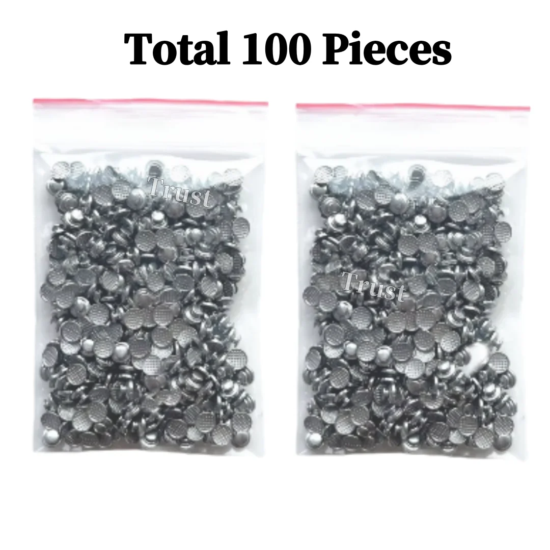 

100/200/500Pcs Lingual Button Dental Orthodontic Bondable Round Bonding Mesh Adhesive 10pcs/Bag