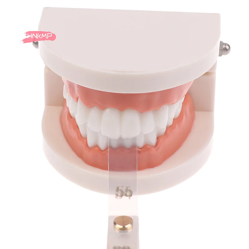 56 szt. Mierników do redukcji interproksymalnej, linijka 0,1 mm, narzędzia do pomiaru zębów, przezroczysty plastikowy zestaw do zabiegów międzyzębowych