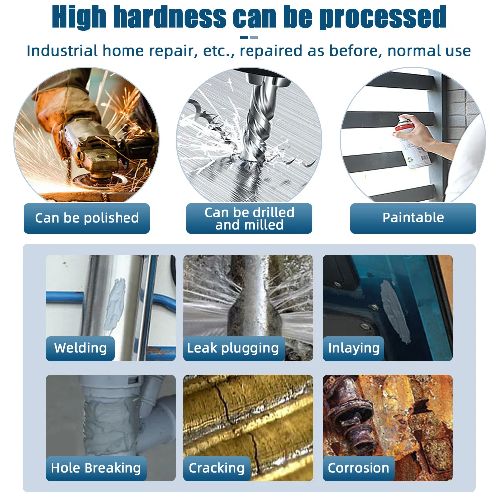 لحام التماس معدن إصلاح وكيل قوي صب Ab الغراء البثق المعادن إصلاح لاصق الصناعية عالية القوة الترابط تسرب